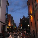 Temple Bar at night