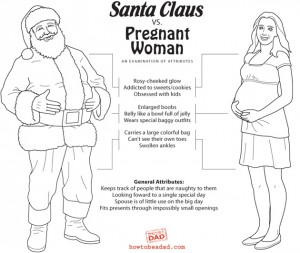 Santa and the Pregnant Woman